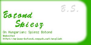 botond spiesz business card